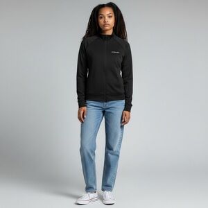 Alphalete Women's Long Sleeve Full Zip Alphaland Jacket Black‎ Size Medium